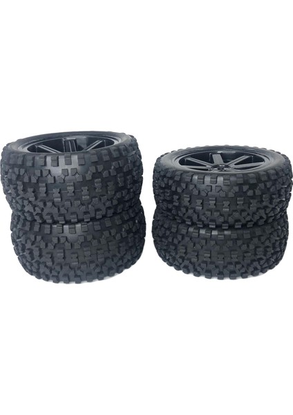 Rc Lastikler Modifikasyon Aksesuarları Dıy Için Wltoys 124018 124017 1/12 Rc Araba 4 Adet Ön ve Arka (Yurt Dışından) fiyatları