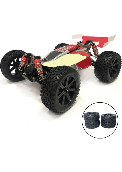 Rc Lastikler Modifikasyon Aksesuarları Dıy Için Wltoys 124018 124017 1/12 Rc Araba 4 Adet Ön ve Arka (Yurt Dışından) indirimleri