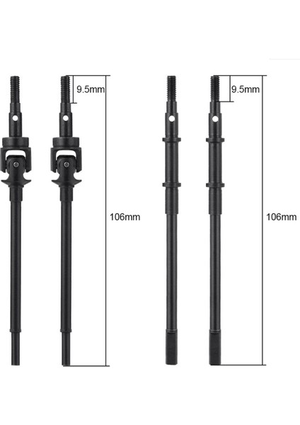 Cvd Tahrik Mili Metal Aksesuar Eksenel 1/10 SCX10 Iı Rc Araba Için Dayanıklı 90046 Ön Arka (Yurt Dışından) fırsatları