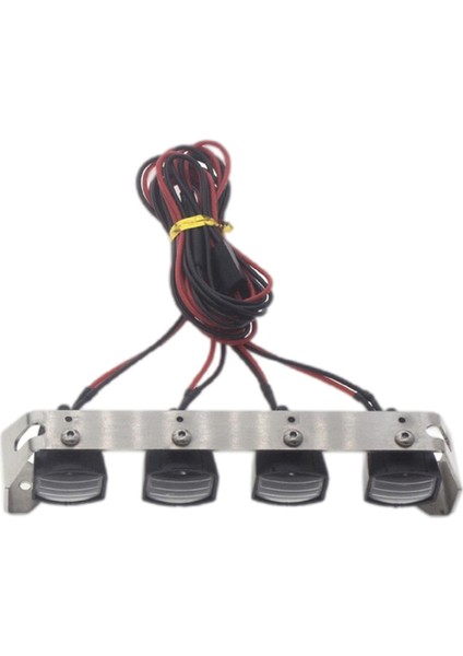 1:10 Rc Araba Işık Bar Seti Yanıp Sönen Lamba Trx4 SCX10 Paletli Aksesuarlar Için 4 LED Işıklar (Yurt Dışından) fiyatları