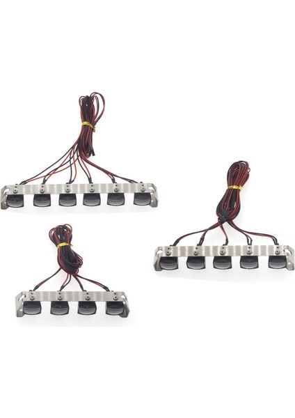 1:10 Rc Araba Işık Bar Seti Yanıp Sönen Lamba Trx4 SCX10 Paletli Aksesuarlar Için 4 LED Işıklar (Yurt Dışından) indirimleri