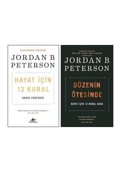 Hayat İçin 12 Kural Kaosa Panzehir - Hayat İçin 12 Kural Daha Düzenin Ötesinde - 2 Kitap Set - Jordan B. Peterson