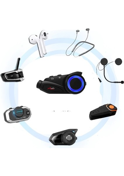 Kask Bluetooth Kulaklık Motosiklet Maxto M3 Kameralı Intercom