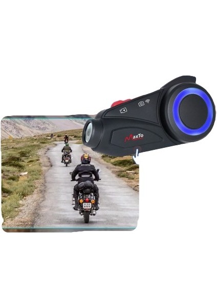 Kask Bluetooth Kulaklık Motosiklet Maxto M3 Kameralı Intercom