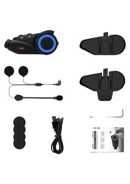 Kask Bluetooth Kulaklık Motosiklet Maxto M3 Kameralı Intercom