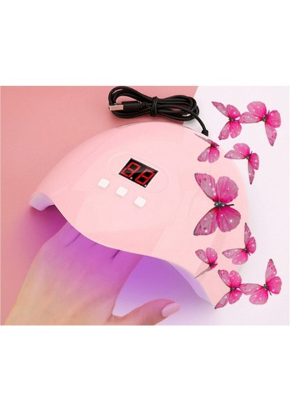 İyi Kurutan Kolay Taşınabilir 54 Watt USB Nail Art Uv LED Oje Kurutucu Protez Tırnak ve Jel Kurutucu