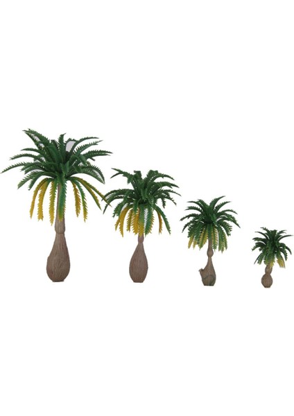 12 Adet Model Hindistan Cevizi Palmiye Ağaçları Plaj Manzarası 1: 100-1: 250 Z N Skala 4-10 cm (Yurt Dışından)