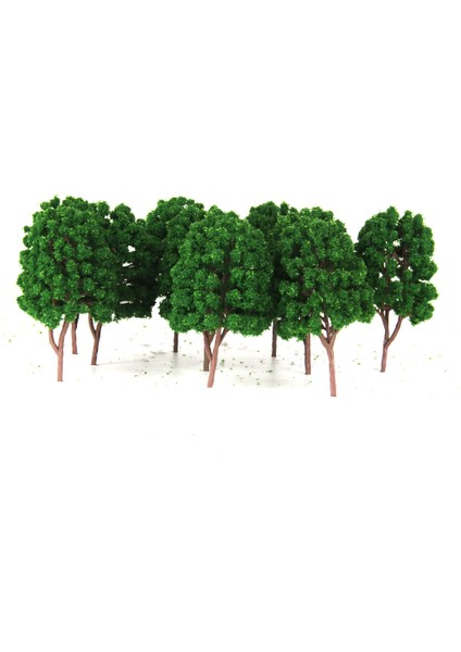 10X Yeşil Ağaçlar Model Tren Demiryolu Diorama Wargame Sceniery Ho Skalalı 1/100 (Yurt Dışından)