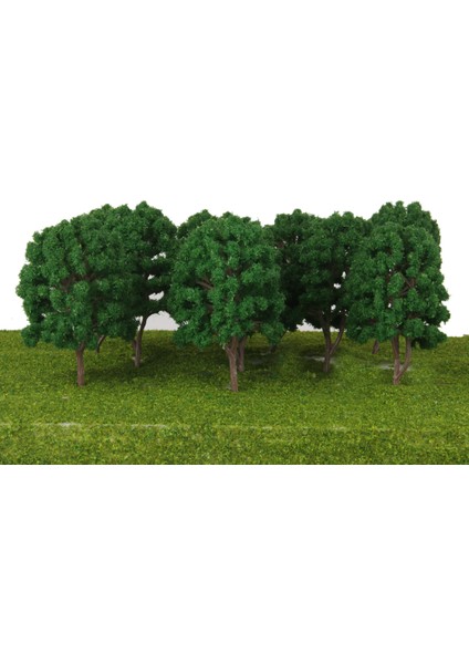 10X Yeşil Ağaçlar Model Tren Demiryolu Diorama Wargame Sceniery Ho Skalalı 1/100 (Yurt Dışından)