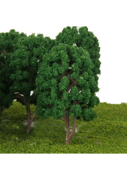 10X Yeşil Ağaçlar Model Tren Demiryolu Diorama Wargame Sceniery Ho Skalalı 1/100 (Yurt Dışından)