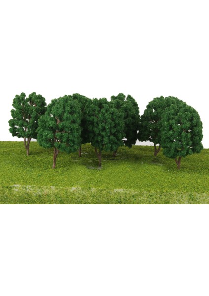 10X Yeşil Ağaçlar Model Tren Demiryolu Diorama Wargame Sceniery Ho Skalalı 1/100 (Yurt Dışından)