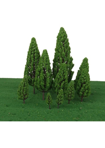 10 Adet Çoklu Ölçekli Ağaçlar Model Tren Savaşı Oyunu Diorama Manzara Düzeni O Ho N Z (Yurt Dışından)