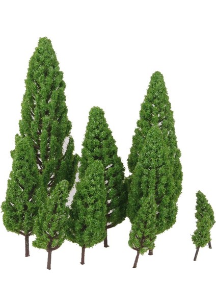 10 Adet Çoklu Ölçekli Ağaçlar Model Tren Savaşı Oyunu Diorama Manzara Düzeni O Ho N Z (Yurt Dışından)