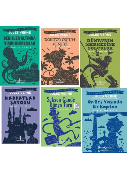 Iş Bankası Jules Verne 6 Kitap Set (Kısaltılmış Metin)