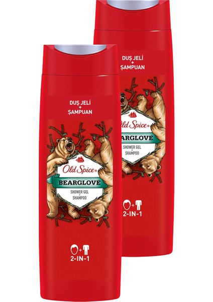 Bearglove Şampuan + Duş Jeli 2 x 400 ml
