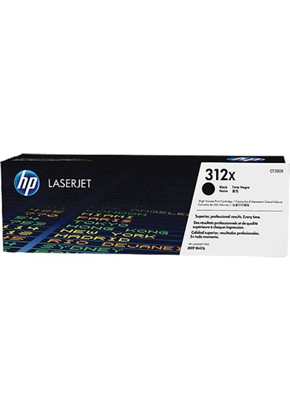 Hp 312X CF380X Orjinal Siyah Toner Mfp M476DN Hp Laserjet