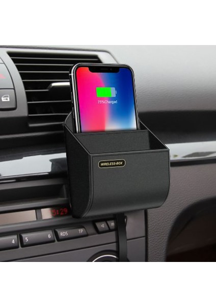 Çok Fonksiyonlu Araba Hava Çıkış Kablosuz Şarj Saklama Kutusu (Yurt Dışından)