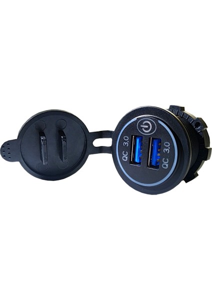 Dokunmatik Anahtarı ile Ikili USB Qc3.0 Hızlı Şarj Cep Telefonu Şarj Cihazı (Yurt Dışından) fırsatları