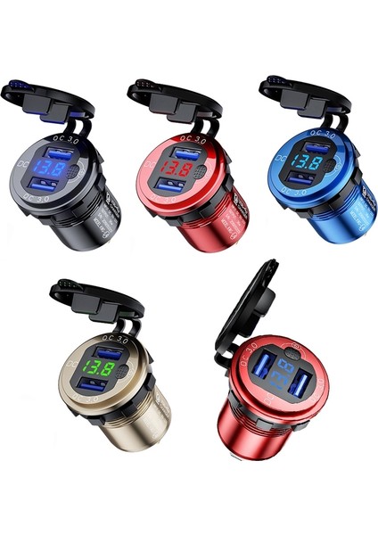 Araba USB Şarj Cihazı Altın Kabuk Terminali Ile: Kabuk Terminali ile (Yurt Dışından) fırsatları