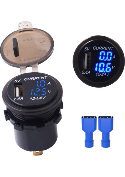 Evrensel Araba Tek Bağlantı Noktası USB Şarj Güç Çıkışı Adaptörü 2.4A 5 V IP66 (Yurt Dışından)