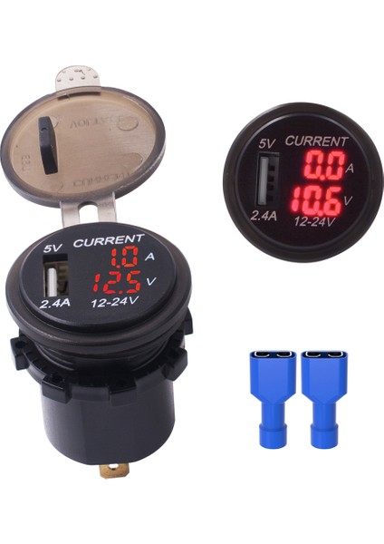 Evrensel Araba Tek Bağlantı Noktası USB Şarj Güç Çıkışı Adaptörü 2.4A 5 V IP66 (Yurt Dışından)