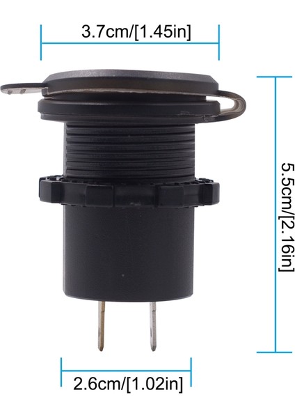 Evrensel Araba Tek Bağlantı Noktası USB Şarj Güç Çıkışı Adaptörü 2.4A 5 V IP66 (Yurt Dışından) fiyatları