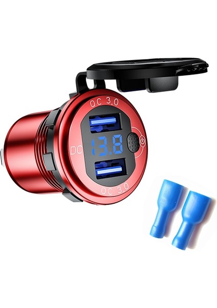 Araba USB Şarj Cihazı Altın (Yurt Dışından)