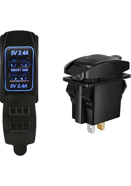 Araba 4.8A Çift Taraflı Cep Telefonu Şarj Cihazı (Yurt Dışından)