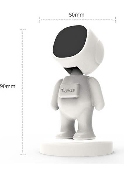 Topfree Astronot Araç Braketi Manyetik Yapışkan Araç Telefon Braketi Siyah (Yurt Dışından) fiyatları