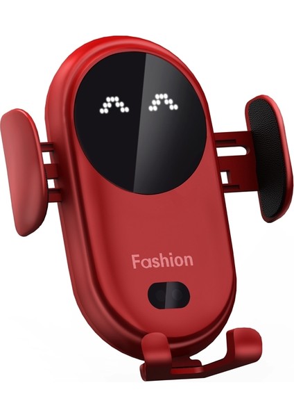 Araç Tutucu Cep Telefonu Kablosuz Şarj Kırmızı (Yurt Dışından)