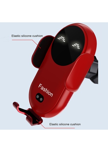 Araç Tutucu Cep Telefonu Kablosuz Şarj Kırmızı (Yurt Dışından) fırsatları