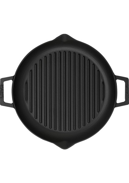 Yuvarlak Grill Tava Çap 26 Metal Kulplu