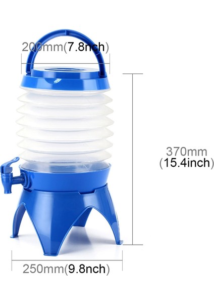 Kamp Teleskopik Katlanır Depolama Termosu Kapasite 5l (Yurt Dışından)
