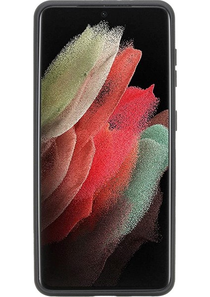 Samsung Galaxy S21 Plus Uyumlu Deri Kartlıklı Arka Kapak BRN4EF Mavi fiyatları