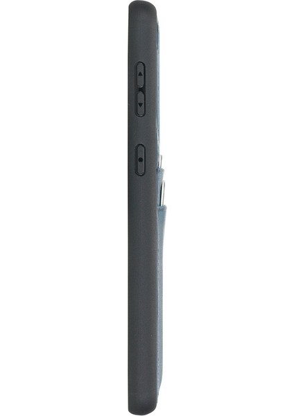Samsung Galaxy S21 Plus Uyumlu Deri Kartlıklı Arka Kapak BRN4EF Mavi indirimleri