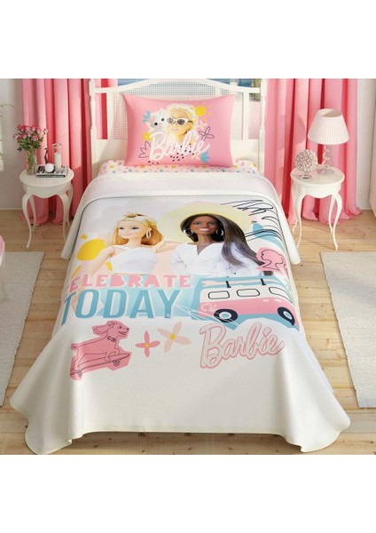 Lisanslı Barbie Celebration Tek Kişilik Pike Takımı