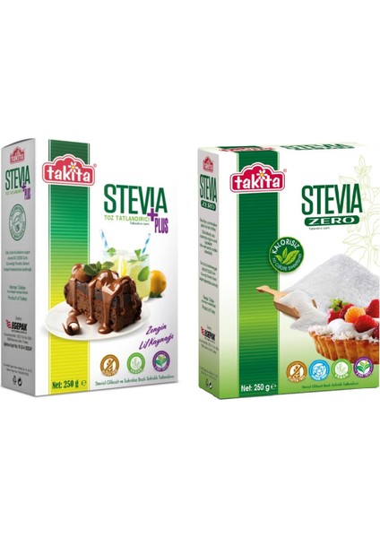 Stevia Plus Toz Tatlandırıcı 250 gr x 2