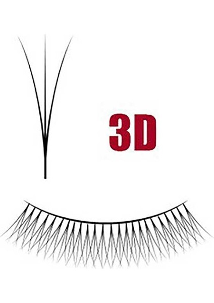 3D Volume Ipek Kirpik 0.07 D Kıvrım 11 mm