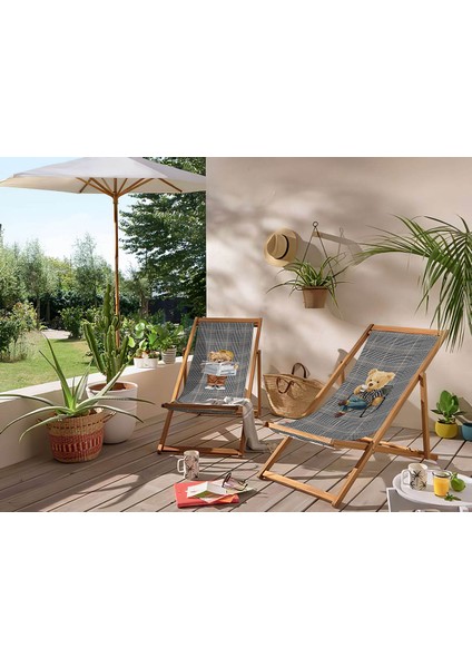 Adawall Pıcnıker Teddy Katlanabilir Şezlong