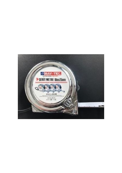 MK4149 10MT 25MM Krom Şerit Metre
