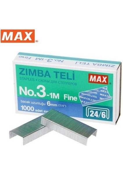 Zımba Teli 1000 Li 24/6 Beyaz