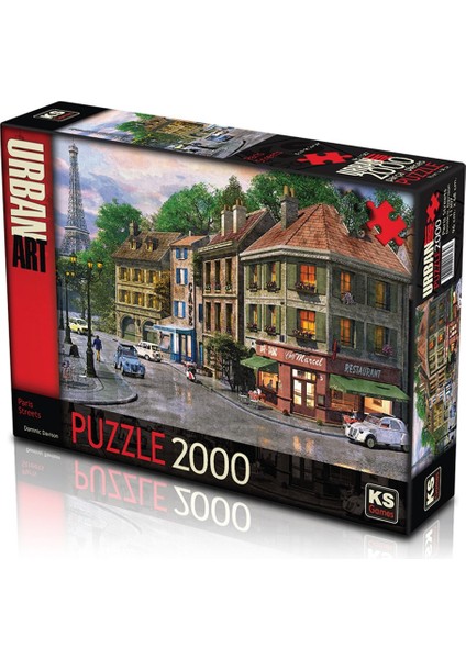 Elasya Hediyelik 11307 Ks, Paris Streets, 2000 Parça Puzzle