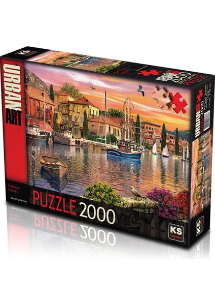 Elasya Hediyelik 11308 Ks, Harbour Sunset , 2000 Parça Puzzle