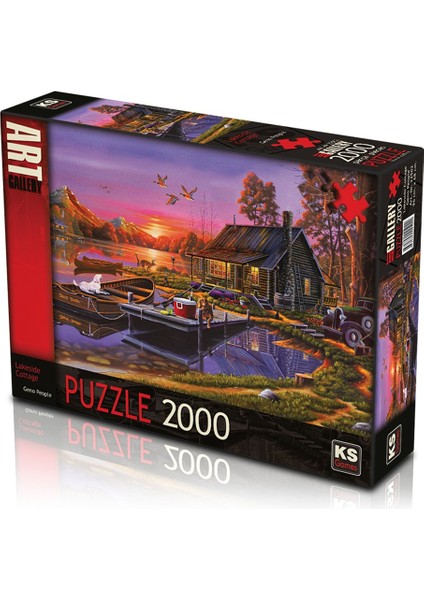 Elasya Hediyelik 22502 Ks, Lakeside Cottage, 2000 Parça Puzzle