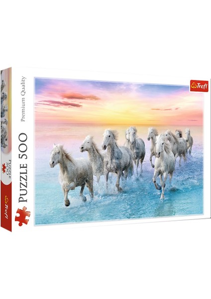 Elasya Hediyelik 37289 Trefl Galloping White Horses / 500 Parça Puzzle