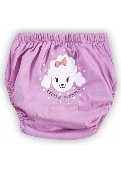 Kız Çocuk Pamuklu 3'lü Baskılı Alıştırma Külodu modelleri