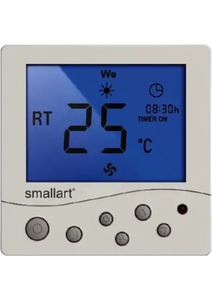 Fancoil Sıva Altı Dijital Termostatı SM2008FFN-L