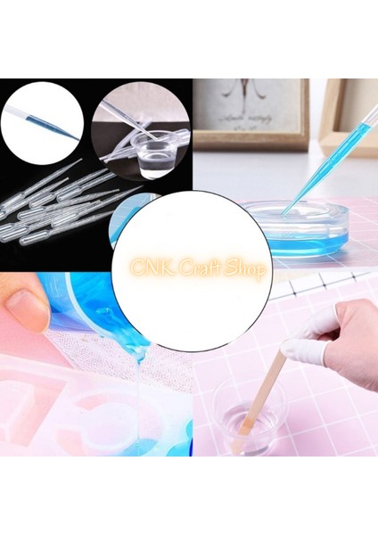 Epoksi Damlalık Pipet Seti (100 Adet) , Epoksi Malzemeleri
