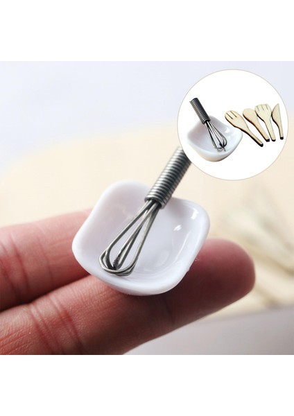 6 Adet Mini Eggbeater Yumurta Kase Spatula Modeli Set Malzemeleri Manzara Dekorasyon (Yurt Dışından) fırsatları