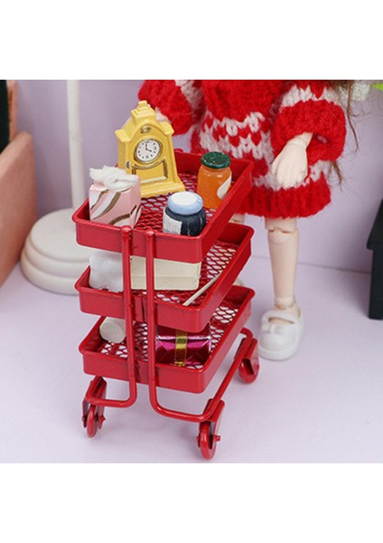 Simülasyon Arabası Dollhouse Dekorasyon Accs Için 1/12 Ölçekli Ekran Rafı (Yurt Dışından) modelleri